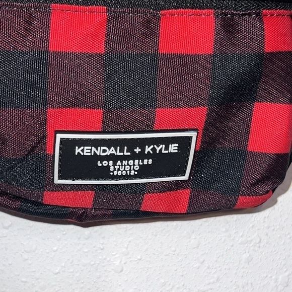 Kendal & Kylie Plaid Red & Black Mini Backpack Academia Gilmore Girls Preppy - Picture 4 of 10